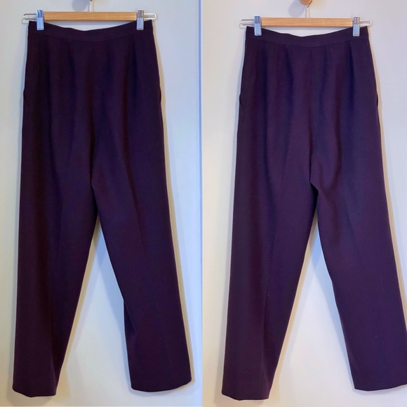 Ports International wool purple high rise pants - Picture 4 of 13